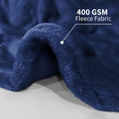Reversible Large Faux Fur Fleece Throw Super Soft Light Weight Sofa Bed Blanket
