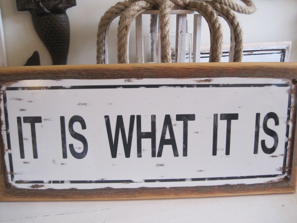 «It Is What It Is» Sign – Custom Wooden Sign – Beach Decor – Home Decor – Gift