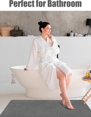 Extra Large Shower Mat, 35.4 x 59.1 Inch Non Slip Shower Mats for Inside