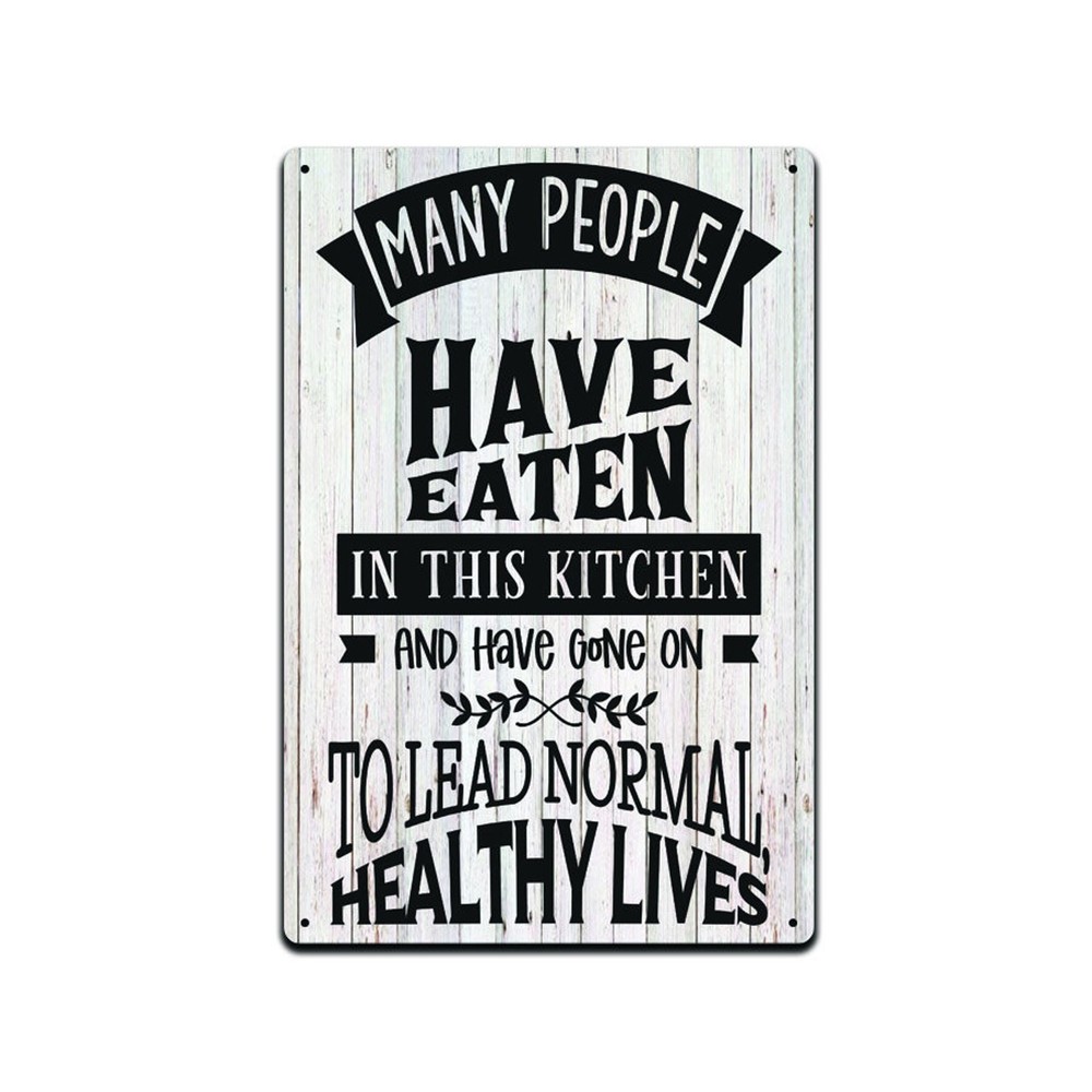 Funny Kitchen Metal Tin Sign 8×12 Retro Vintage Home Wall Decor Gift Plaque