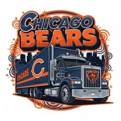 Chicago Bears Truck Sticker Decal laptop vinyl decal