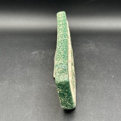 Vintage 1997 Loomco NO SMOKING Sign Glazed Ceramic White Green Spongeware