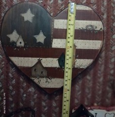 Metal/Wood Patriotic Old Glory Americana Flag Barn Star Wall Decor Gathering Lot