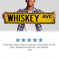 Whiskey Street Sign Man Cave Decor Home Bar Lounge Alcohol Bourbon 104180021012