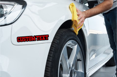 Custom Laser Cut Car Fender Acrylic Emblem Badge MULTI COLOR Custom Text Names