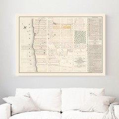 Old Map of Upper West Side Manhattan, NY 1874 – Vintage Uppe