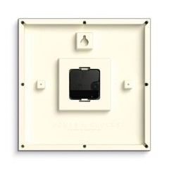 9.8″ Black Square Box Wall Clock Station Dial Kitchen Office Decor Modern