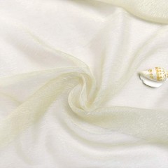 1 Extra-Wide Light Beige Sheer Patio Curtain Panel 102 x 84 Inch Long with