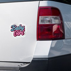 Baby Girl Car Bumper Vinyl Sticker Decal