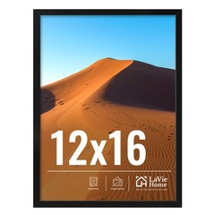 LaVie Home 12×16 Picture Frame for Wall Display, Black 12×16