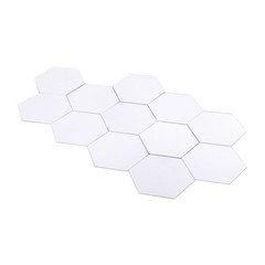 Modern 12pcs 3D Mirror Effect Acrylic Wall Sticker Removable DIY Home Decor Y