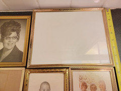 12 Vtg Antique Ornate Gold Metal Brass Embossed Velvet Picture Frame lot MCM
