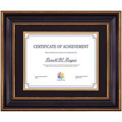 11×14 Diploma/Degree Frame with Double Mat for 8.5×11 Certificates and Documents