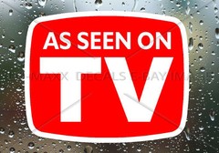 As Seen On TV Car Truck SUV Bumper Glass Various Sizes Printed Vinyl Sticker