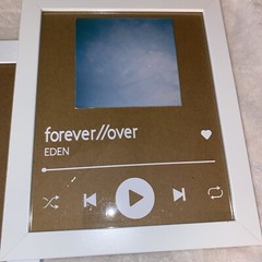 Custom song is Printed on 2 Clear Acrylic Plaques 10”x12”