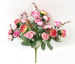 21pc/Bunch Artificial Rose Flowers Bouquet Wedding Party Home Decor Little Rose