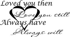 Loved You Then, Love You Still, Always Have, and Will Vinyl Wall Art. Love Qu…