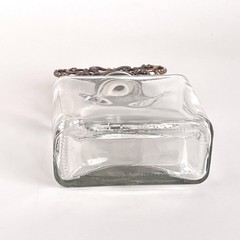 Studio Decor, Bottle 6″ with Cap That’s A Jeweled Enamel Photo Frame 1.5×1.5″