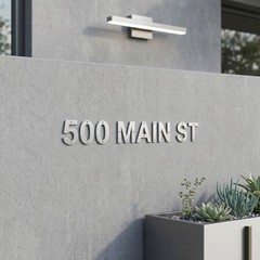 Address Numbers and Letters Brushed Stainless Steel 4 Inch For House, Apartments