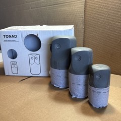 NEW IN BOX: IKEA TONAD Decoration Set Of 3, Owl-Grey
