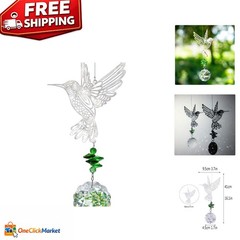 Colorful Crystal Flower Hummingbird Sun Catcher – Gift for All Occasions