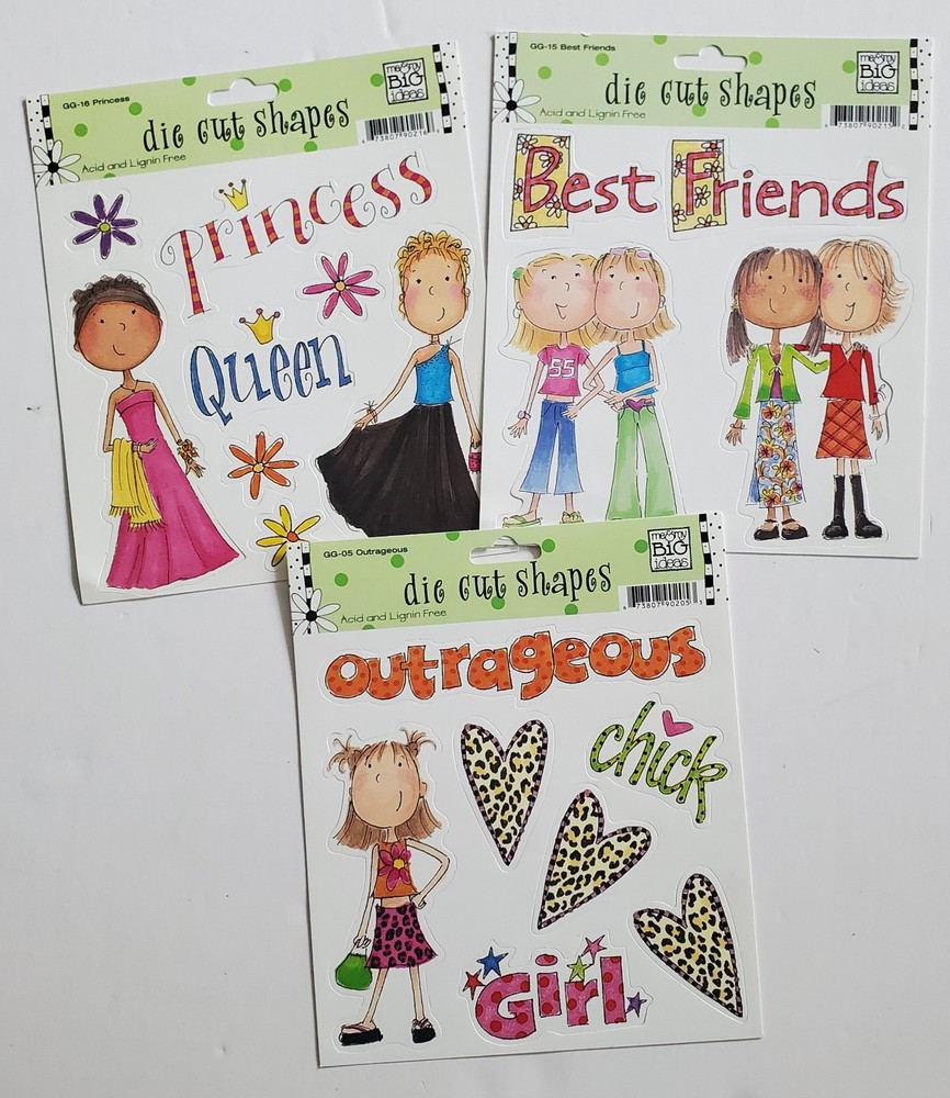 Me & My Big Ideas Die Cut Shapes / Stickers / Scrapbooking / Card Making