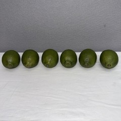 Green Limes Artificial Realistic Faux Fruit Decor Length 2.5″ Lot Of 6 READ