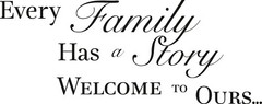 Wall Decal Words Quote Family Story Living Room Interior Vinyl Decor Black gz447