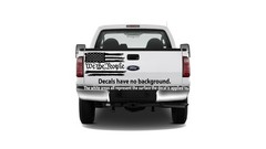 Distressed American Flag We The People Constitution USA Freedom Decal Sticker