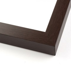 Dark Brown 4×4 Wood Shadow Box With Red Acid-Free Backing 5/8 Usable Depth