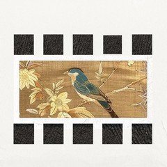 Vintage Retro Floral Tabletop Art Decor Botanical Nature-Inspired Display Plaque