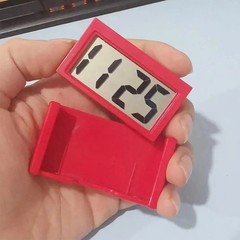 Mini Digital Clock Large Screen Car Dashboard Electronic Clock Self-adhesive Min