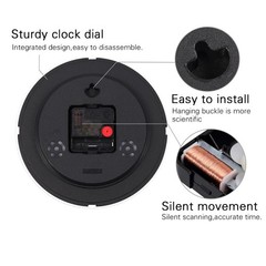 Wall Clock, 8 Inch Silent Sweep Movement Accurate Small Clocks Kitchen/Living