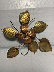 Cute Metal Floral Flower Leaf Wall Accent Decoration