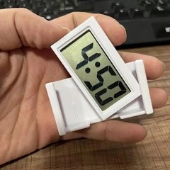 Mini Digital Clock Large Screen Car Dashboard Electronic Clock Self-adhesive Min