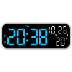 LED Digital Alarm Clock USB Desk Clock Date Temperature Snooze Dimmer Timer