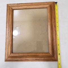 Wide Profile Picture Frame 8×10 Pair Stepped Oak Traditional Classic Wall Decor