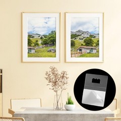 10 Pcs Picture Hanging Hooks for Frames Adhesive Plastic White