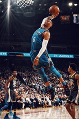 Russell Westbrook Oklahoma City Basketball Wall Art Home – POSTER 20×30