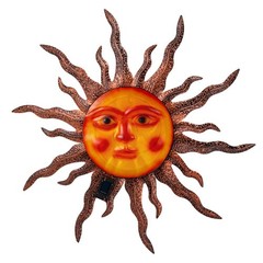 Large Sun Face Wall Decor, Solar Metal Wall Art Decor Hanging Rust Proof for …