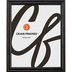 .75″ Traditional Gloss Black Wood Picture Frames & Poster Frames, Common Sizes