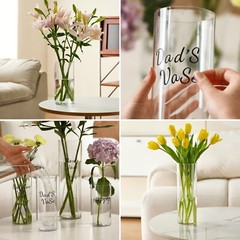 Acrylic Cylinder Plastic Vase for Centerpiece, Unbreakable Hurricane Tall Lar…