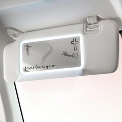6 Pcs Trust in God Rearview Mirror Stickers, Christian Car Decals for Faith Insp