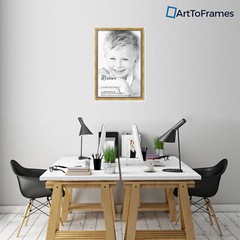 ArtToFrames Custom Picture Poster Frame Gold Foil on Pine 1.25″ Wide Wood