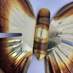 Decorative Wall Butterflies Lightweight Metal – Set of 2
