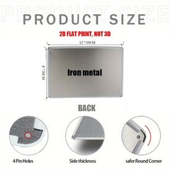 12×8 Custom Personalized Message Metal Sign Create Your Text Home Business Decor