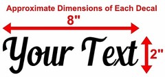 YOUR TEXT Vinyl Decal Sticker Car Window Bumper CUSTOM Personalized Lettering