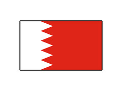 Bahrain Flag World Country Sticker Waterproof Vinyl Decal Die-Cut Car Laptop