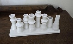 Stoneware Multi Vase 8 Sections Chic Tique Bloomingville Propagation Vases