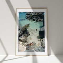 Slim Aarons On The Beach Poster, Vintage Bermuda Photo Print, Old Money Decor
